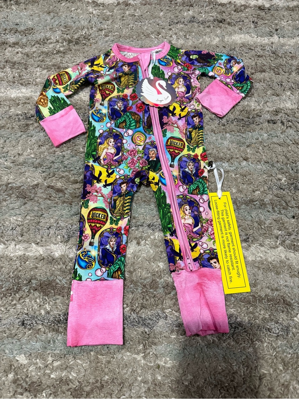 Sugar Swan 0/3 Wicked Bamboo Zippy *New with Tags*